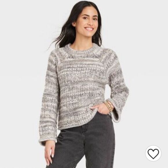 Women's Crewneck Pullover Sweater S - Picture 7 of 7